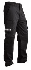 Snijwerende security combat broek beveiliging zwart heren