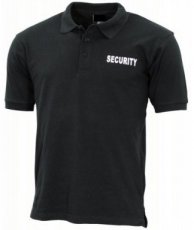 Security polo Zwarte security polo