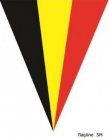 Vlaggenlijn België driehoekjes