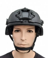 Kogelwerende Head PRO MICH helm 3A van Engarde® zwart rails en dail systeem