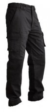Security broek snijwerend BW-Z-zonder logo-L L (taille 88 tot 93 cm) - Combat broek beveiliging zwart heren snijwerende voorkant Level 5