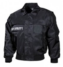 Security jas zwart / zwarte beveiligingsjas