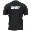 Zwarte Security polo-L Large - zwarte security polo