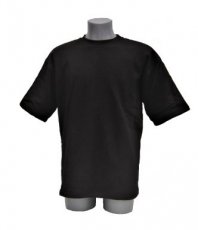 Czarny T-shirt Cotton-Aramide VBR-Belgium z krótkimi rękawami.